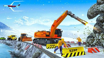 雪地挖掘机救援行动截图4