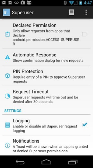 superuser授权管理截图3