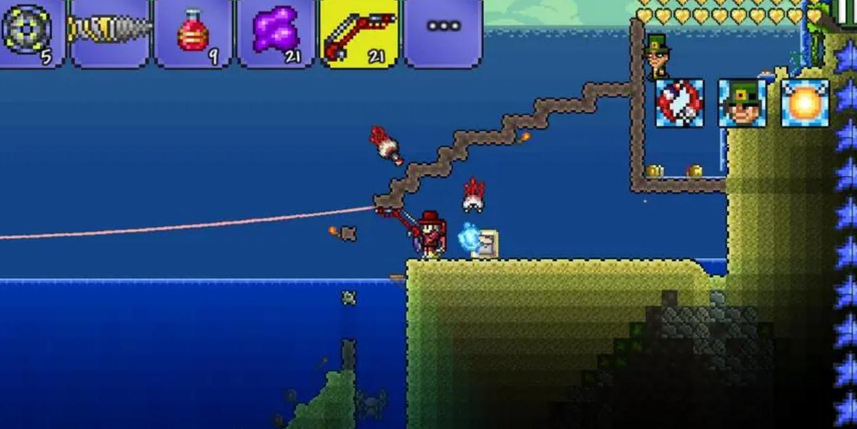 泰拉瑞亚哪个npc卖钓鱼竿