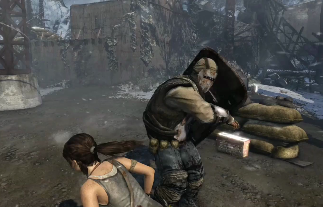 古墓丽影崛起盾牌兵怎么打