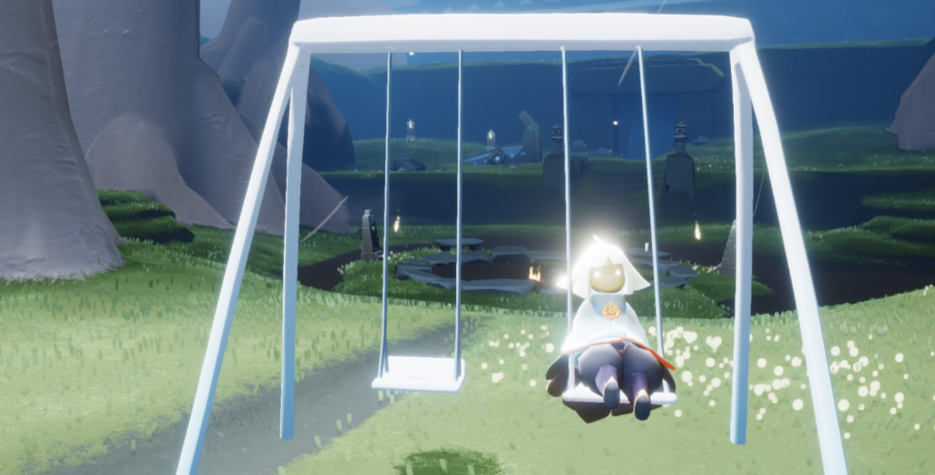 光遇怎么让秋千悬空