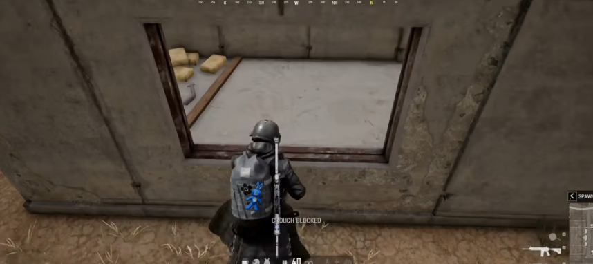 绝地求生如何蹲在窗户