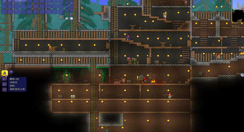 泰拉瑞亚恶魔粉尘怎么弄