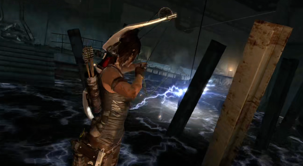 古墓丽影怎么过电流水