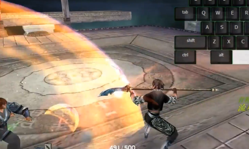 流星蝴蝶剑中怎样用长枪